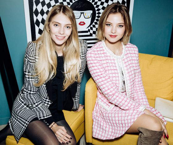 Алеся Кафельникова, Ясмина Муратович и Мари Коберидзе на бьюти-бранче Giorgio Armani Beauty