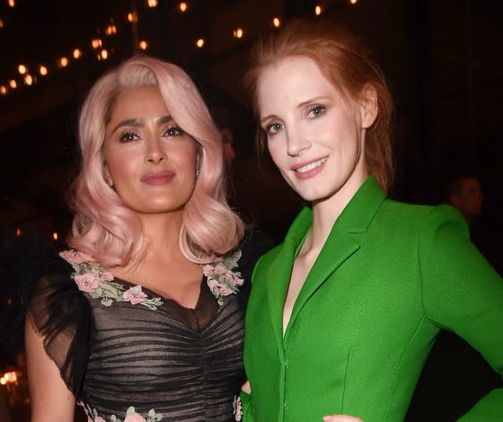 Сальма Хайек, Джессика Честейн и Изабель Юппер на ужине Women in Motion Awards в Каннах