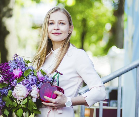 Юлия Пересильд, Дмитрий Хрусталев и Яна Чурикова на фестивале  «Черешневый лес»