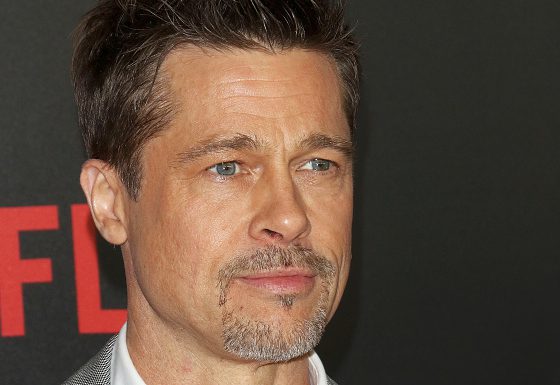 Брэд Питт, Тильда Суинтон и Лилли Коллинз на премьере фильма «Окча» в Нью-Йорке