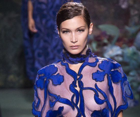 Кендалл Дженнер, Белла Хадид и Стелла Максвелл на показе Fendi