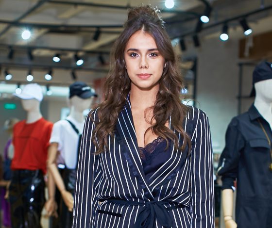 Маргарита Мамун, Валерия Гай Германика и Мария Шумакова на открытии корнера Subterranei в ЦУМе