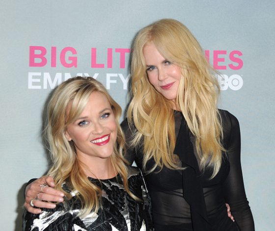 Риз Уизерспун и Николь Кидман на пресс- конференции сериала "Большая маленькая ложь"