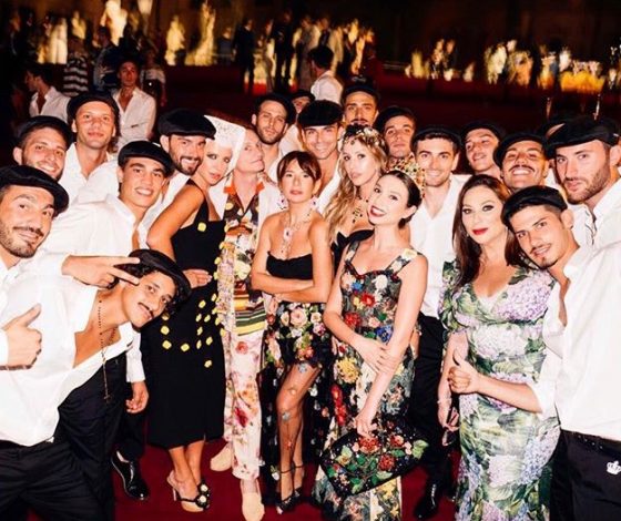 Светская Москва на показе Dolce&Gabbana в Италии