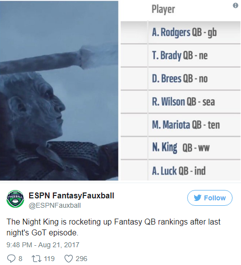 Ночной Король поднялся в рейтинге после выхода 6-й серии