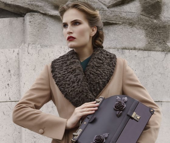 Девушка из 40-х в осенней коллекции Ulyana Sergeenko