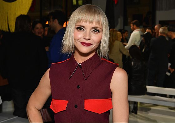 Кристина Риччи, Анна Винтур, Кайя Гербер и Карли Клосс на показе Calvin Klein