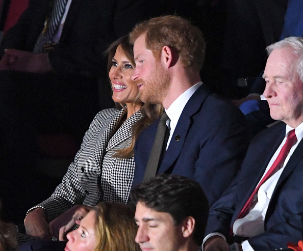 Мелания Трамп и принц Гарри на церемонии открытия «Игр непокоренных», 25 сентября 2017