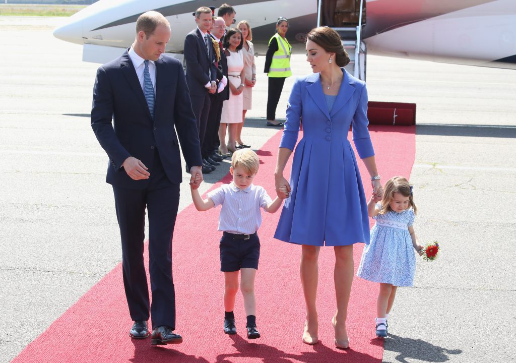Принц Уильям и Кейт Миддлтон с детьми, 2017