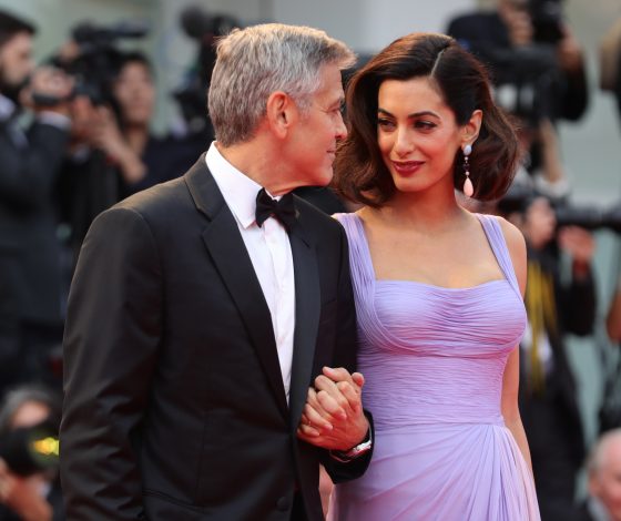 Первый официальный выход: Джордж и Амаль Клуни на Венецианском кинофестивале