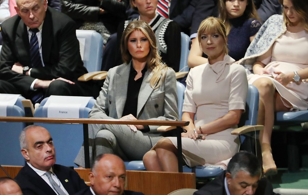 Мелания Трамп на заседании Генассамблеи ООН