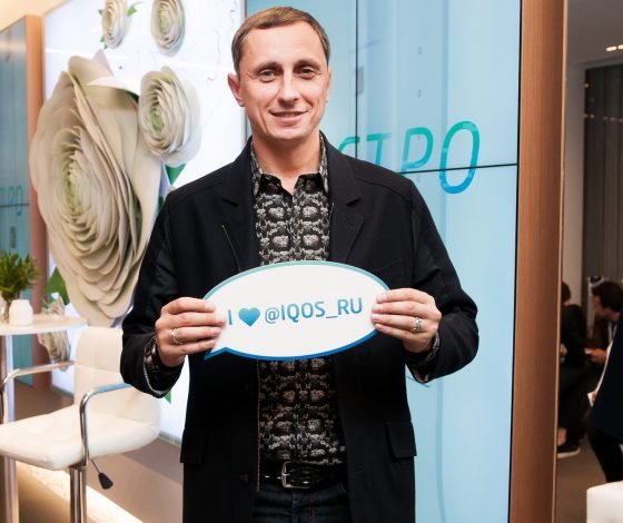 Вадим Галыгин, Алена Долецкая и Сергей Минаев на мероприятиях IQOS