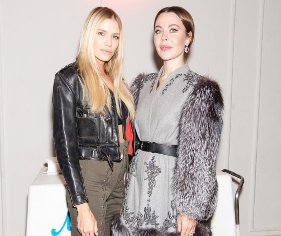 Елена Перминова, Анастасия Решетова и Игорь Верник на показе Ulyana Sergeenko