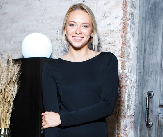 Анжелика Тиманина, Артем Королев и Дарья Субботина на ужине Grey Goose Gastronomique