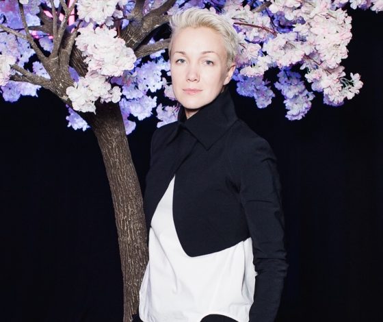 Дарья Мороз, Ясмина Муратович и Анжелика Тиманина на открытии пространства SHU UNIVERSE