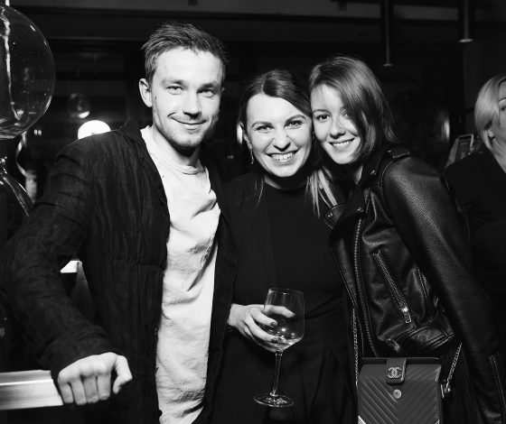 Александр Петров, Ирина Старшенбаум и Аглая Тарасова на дне рождения шеф-редактора PEOPLETALK Оксаны Кравчук