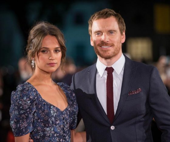 Редкие кадры: Алисия Викандер и Майкл Фассбендер вышли в свет