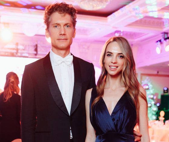 Надежда Сысоева, Константин Крюков и Липа Тетерич на закрытом приеме Австрийской Высшей Школы Этикета