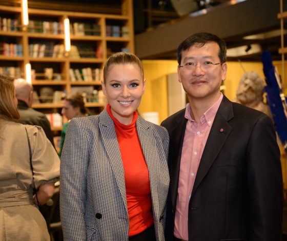 Мария Кожевникова, Зара и Марина Кравец на презентации LG Signature