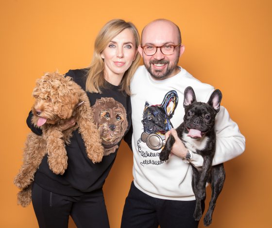 Светлана Бондарчук, Виталий Козак и другие в съемке новогодних свитшотов KATYA DOBRYAKOVA