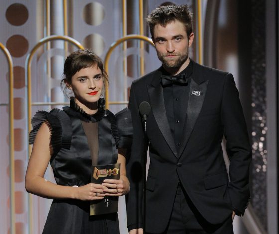 Седрик и Гермиона вместе: Эмма Уотсон и Роберт Паттинсон вышли на сцену на «Золотом глобусе»