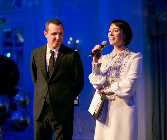 Чулпан Хаматова и Игорь Верник на благотворительном вечере фонда «Подари жизнь» в Лондоне