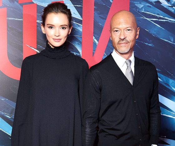 Паулина Андреева и Фёдор Бондарчук, Константин Хабенский на премьере фильма «Селфи»