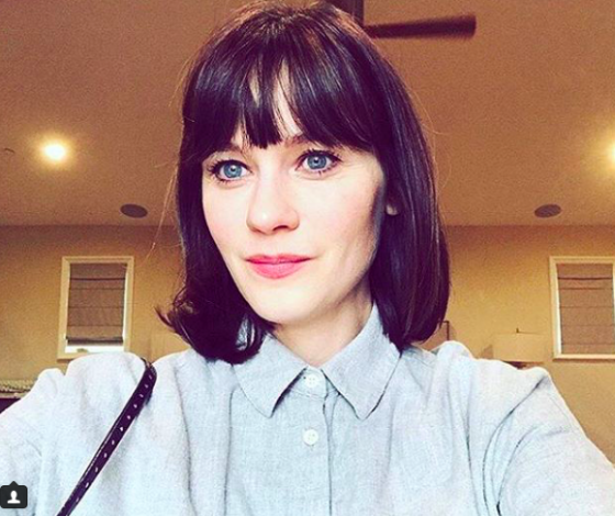 Новая стрижка Зои Дешанель. Как тебе?