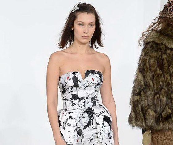 Белла Хадид, Эшли Грэм и Адвоа Абоа на показе Michael Kors Collection