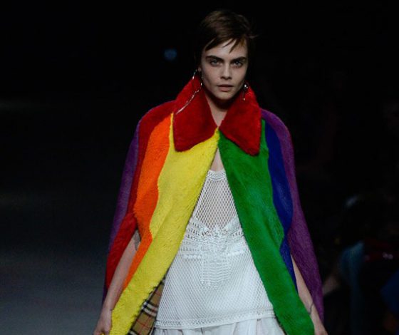 Кара Делевинь, Адвоа Абоа и последняя коллекция Кристофера Бейли для Burberry