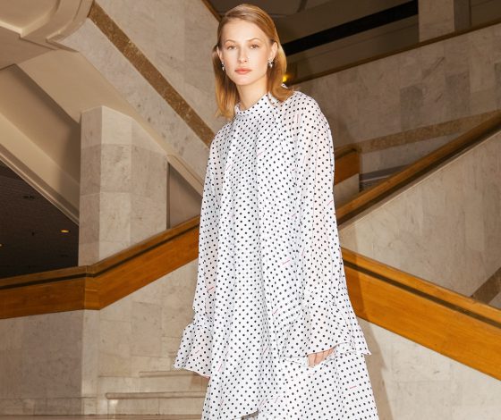 Костюмы и платья в горох в лукбуке новой марки 404 NOT FOUND