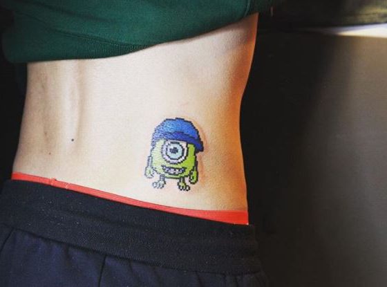 Пиксельные татуировки – новый Insta-тренд. 20 забавных идей!