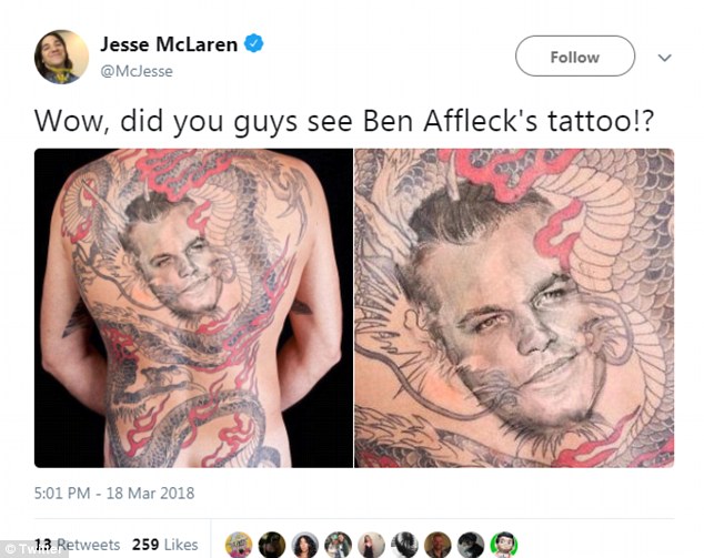 Вы видели татуировку Бена Аффлека?!