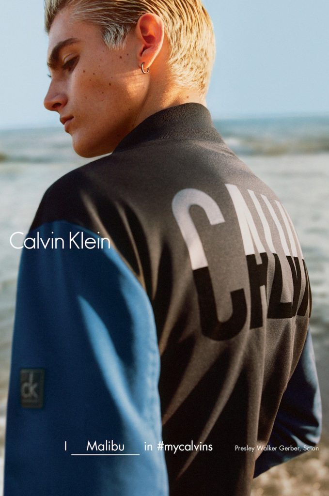 Пресли Гербер в рекламной кампании Calvin Klein