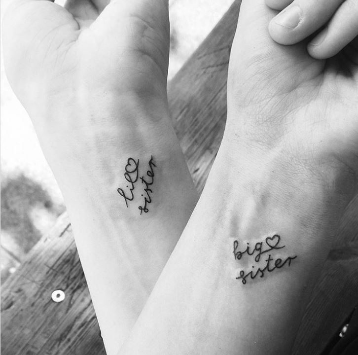 Парная татуировка для сестер