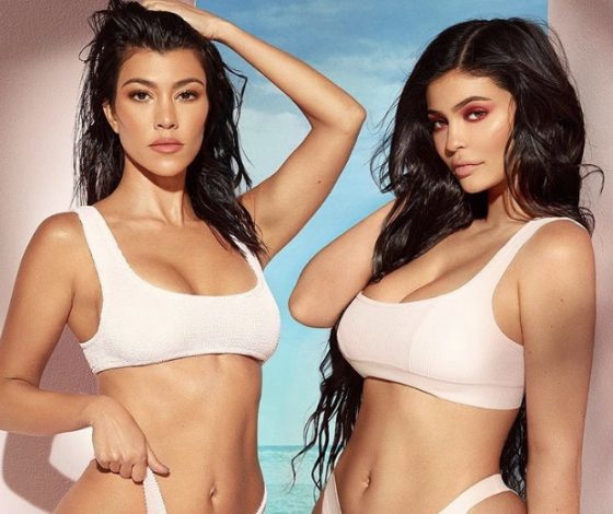 Кайли Дженнер и Кортни Кардашьян снялись в рекламе, и они очень похожи