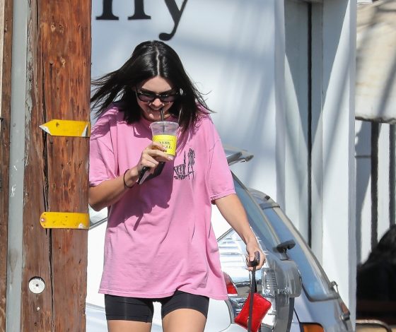 Снова велосипедки! Новый выход Кендалл Дженнер в Лос-Анджелесе