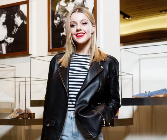 Юлианна Караулова, Анастасия Решетова и Константин Крюков на коктейле Salvatore Ferragamo