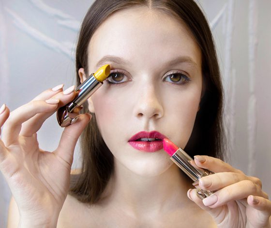 Макияж только помадой: советы от визажиста Guerlain