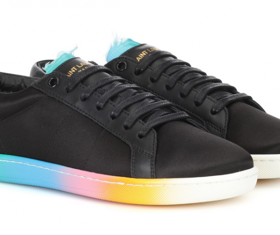 Hot or not? Sait Laurent выпустили радужные кроссовки