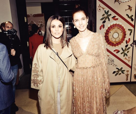 Сати Казанова, Маргарита Мамун и Надежда Сысоева на презентации новой коллекции Alena Akhmadullina 