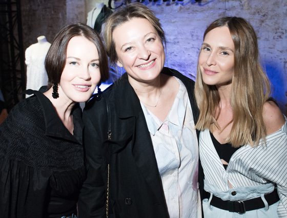 Юлианна Караулова, Сати Казанова, Маша Федорова на презентации коллекции Ruban