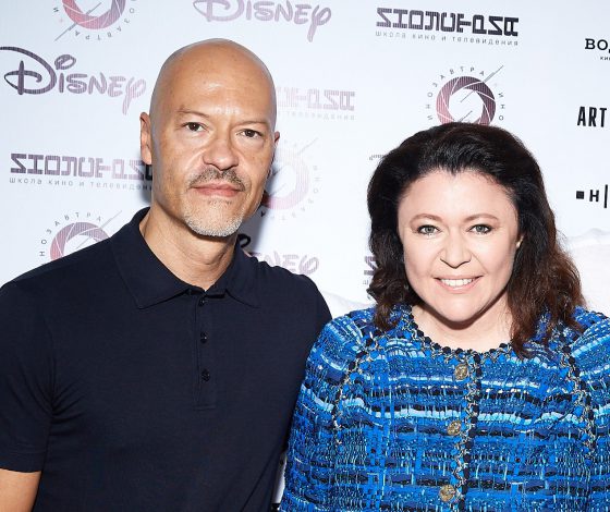 Фёдор Бондарчук, Паулина Андреева и Марина Жигалова-Озкан на завтраке школы кино и тв «Индустрия»