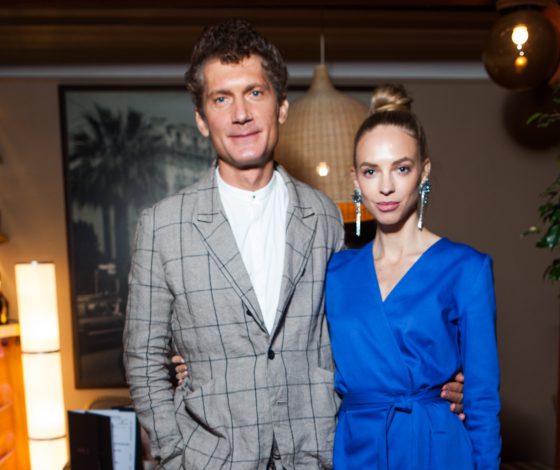 Надежда Сысоева и Илья Бачурин, Егор Бероев и Ксения Алфёрова на открытии веранды в «Аисте»