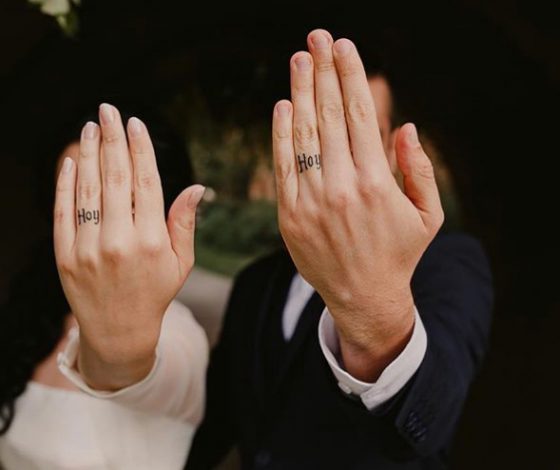 Обручальные тату вместо колец. Как тебе идея?