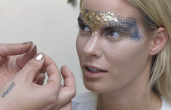 Трешачок от Марины: макияж с жемчугом, пуговицами и даже с рыбками!