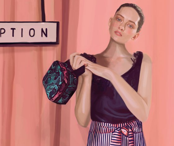 Нарисованные девушки стали моделями Uterque в честь десятилетия бренда