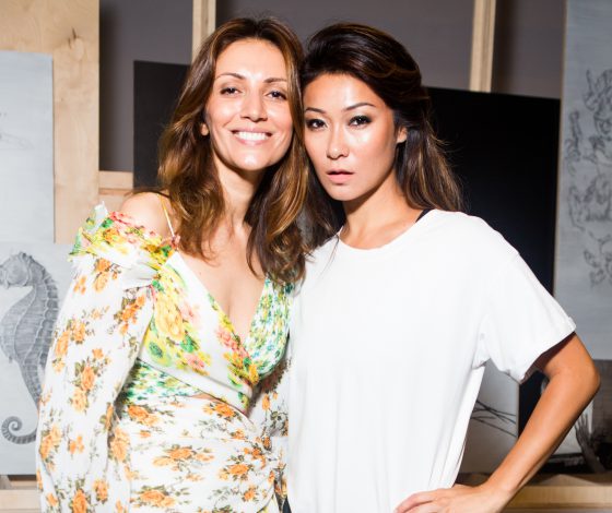 Марина Ким, Анжелика Тиманина и Мари Коберидзе на вечеринке Карины Ошроевой #MissBeCurious