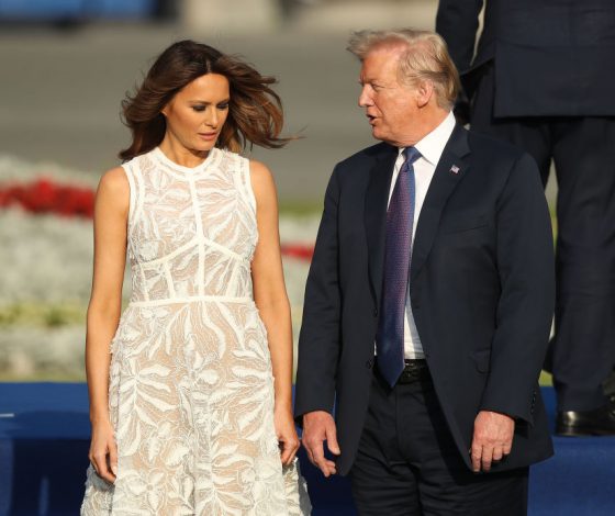 Мелания Трамп на саммите НАТО: сколько стоит платье первой леди?