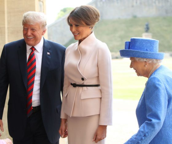 Дональд и Мелания Трамп встретились с королевой Елизаветой. Смотри фото!